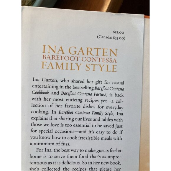 2 Book Lot Barefoot Contessa Cookbooks Foolproof  Family Style 1st Ed Hardcover - Picture 3 of 15